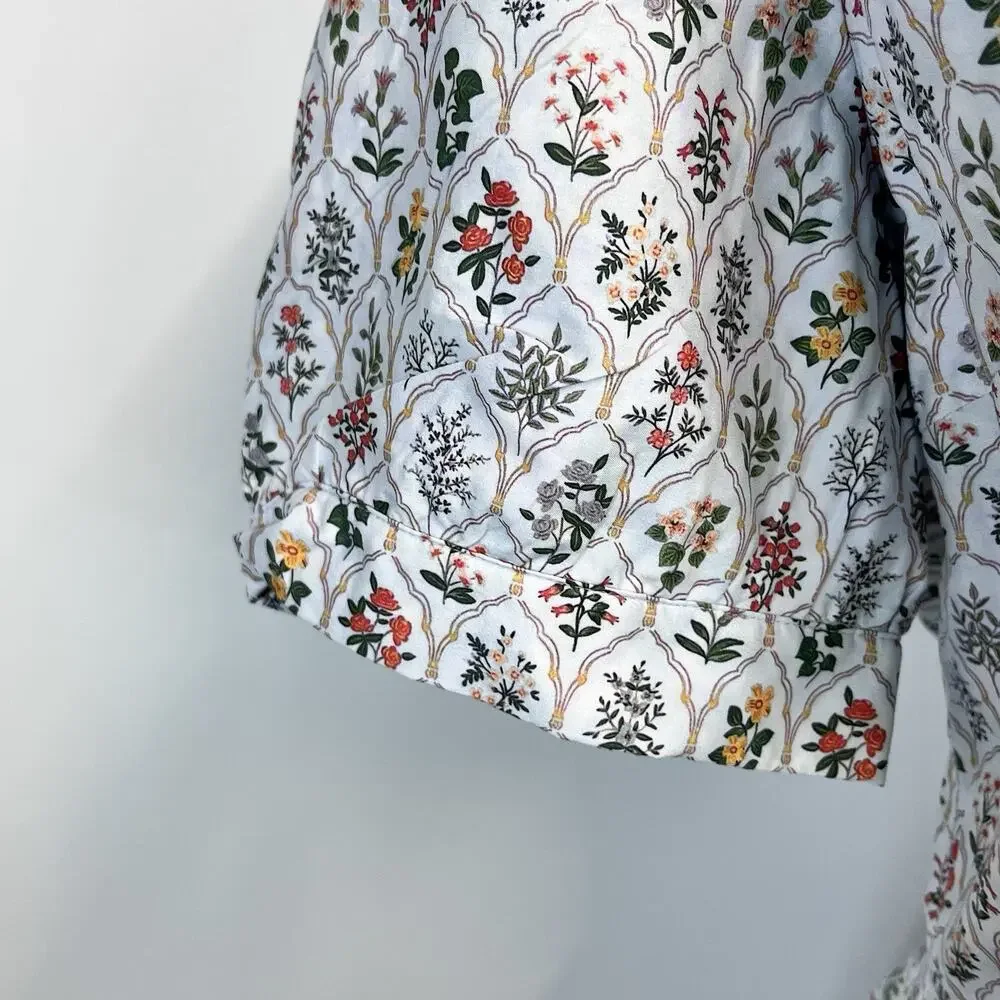 Ivy City Co. Dress size 12 Cambridge In Blue Wildflowers Floral Crochet Lace - Picture 6 of 13